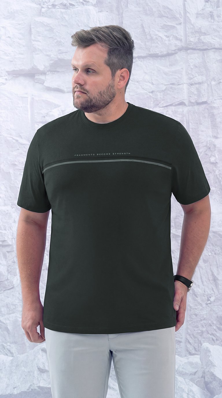 07 camiseta masculina plus size algodao