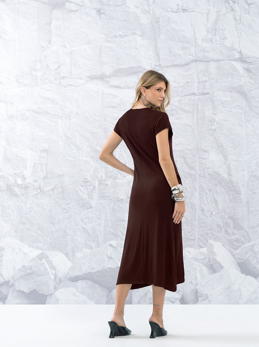 01 vestido midi viscose feminino