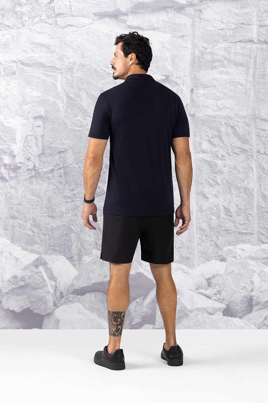 02 short masculino nylon dry